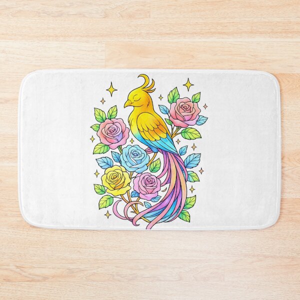Item preview, Bird and Flowers Elegant Nature Art Design designed and sold by SoftSproutstu.