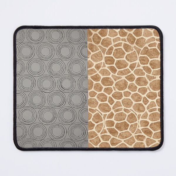 Item preview, Seamless Circular Line Art & Giraffe Skin Pattern designed and sold by annenambiro.