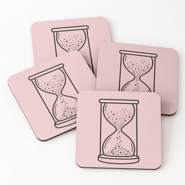 Item preview, Minimalist Celestial Hourglass - Cosmic Stars Flowing Through Time designed and sold by AlanyaArtX.