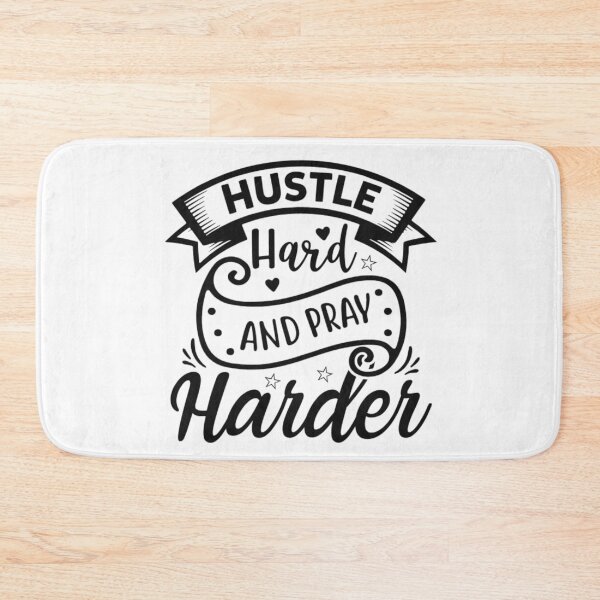 Item preview, Hustle Hard And Pray Harder Motivational Faith Art designed and sold by Hotgirldeel.