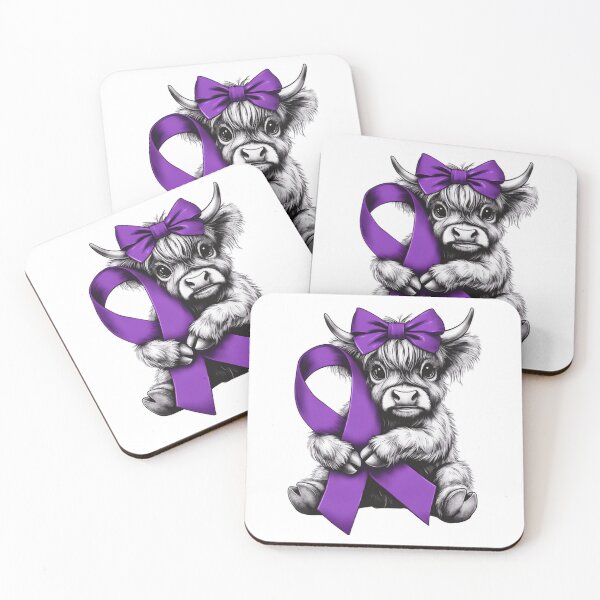Item preview, Lupus Awareness Highland Cow designed and sold by Thread&Fable.