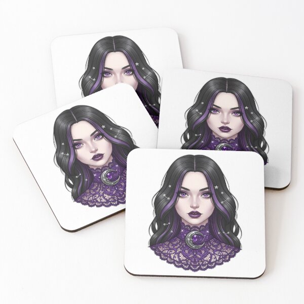 Item preview, Gothic Girl Amethyst Collar designed and sold by IllumeInk.