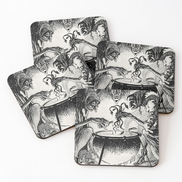 Item preview, Witch Cauldron Vintage Woodcut Illustration Design for Gothic Horror Fans designed and sold by RickE.
