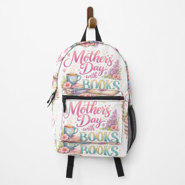 Item preview, Mother’s Day with Books Watercolor Lettering designed and sold by Mirosi-S.