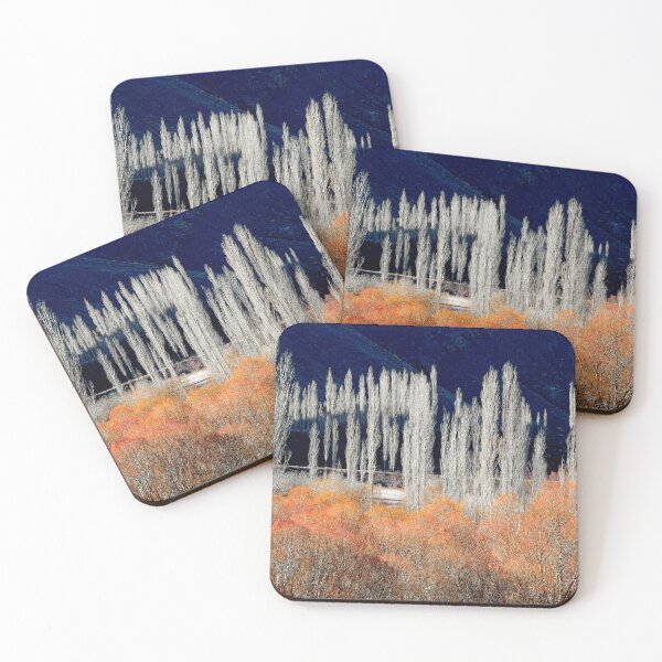 Item preview, Autumn Trees Against Deep Blue Mountain designed and sold by onubi.
