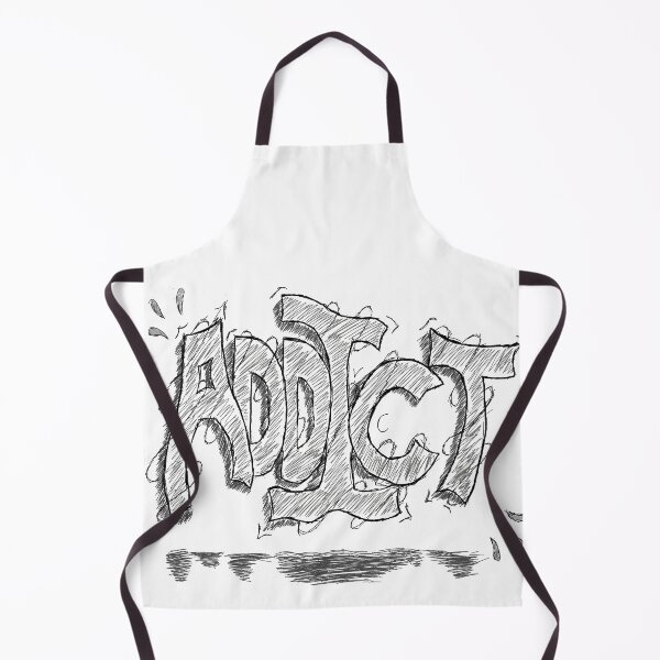 Item preview, Messy Hand Drawn Text Art "Addict" designed and sold by rAaNDOMUser.