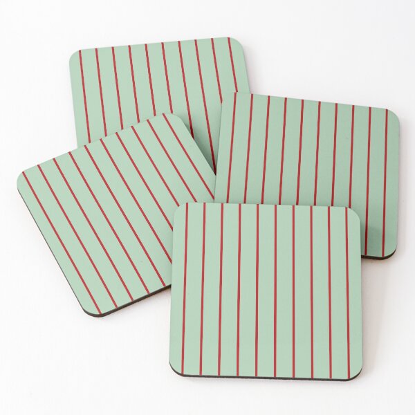 Item preview, Vintage Green and Red Pinstripe Pattern – Retro Racing Stripe Aesthetic designed and sold by Creations by lyne.