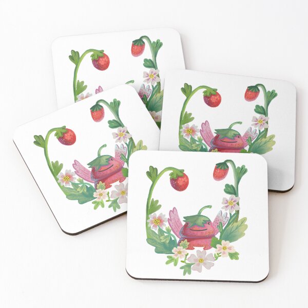 Item preview, Cute Strawberry Frog Cottagecore Summer Aesthetic designed and sold by FaliushART.