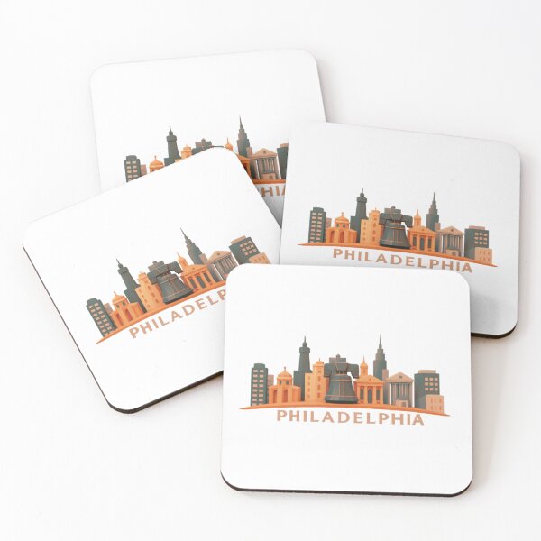 Item preview, Philadelphia Skyline - Liberty Bell Cityscape designed and sold by RDproject.