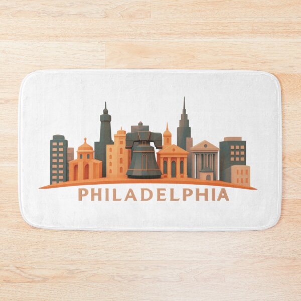 Item preview, Philadelphia Skyline - Liberty Bell Cityscape designed and sold by RDproject.
