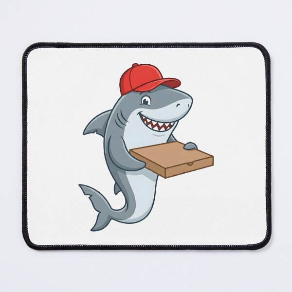 Item preview, Great White Shark Holding Pizza Box Red Cap designed and sold by Kvarny.