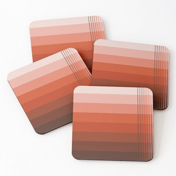 Item preview, Simple design from shades of light red to dark brown designed and sold by Cherevan.