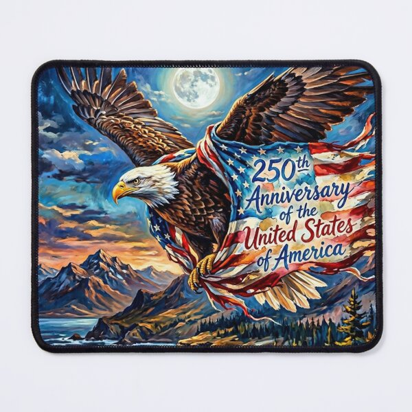 Item preview, Eagle with American Flag 250th Anniversary of the USA designed and sold by purplesensation.