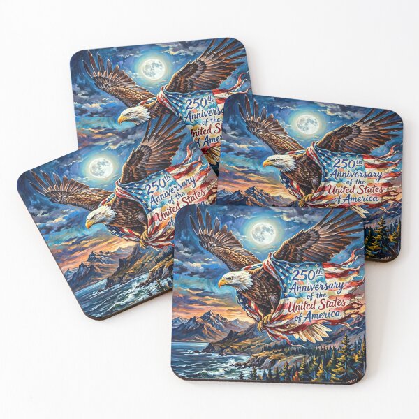 Item preview, Eagle with American Flag  250th Anniversary of the USA designed and sold by purplesensation.