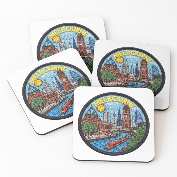 Aperçu de l'œuvre Melbourne, Australie - Badge de la ville créée et vendue par PamLeeDesign.