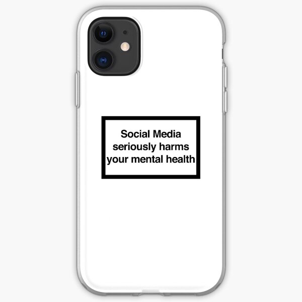 Social Media seriously harms your mental health iPhone Soft Case