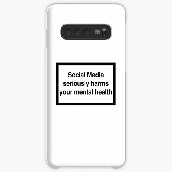 Social Media seriously harms your mental health Samsung Galaxy Snap Case