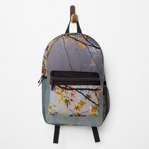 Item preview, Autumn Leaves Over Misty Lake Reflection designed and sold by onubi.