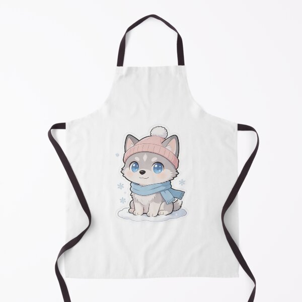 Item preview, Cute Winter Husky Sticker| Adorable Dog with Beanie and Scarf designed and sold by carestazafeli.