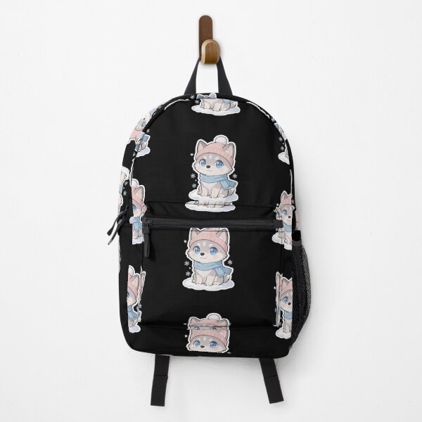 Item preview, Cute Winter Husky Sticker| Adorable Dog with Beanie and Scarf designed and sold by carestazafeli.
