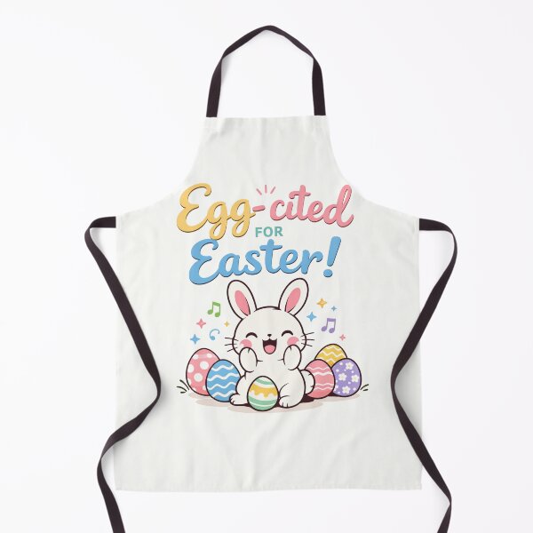 Item preview, Egg-cited for Easter | Cute Happy Bunny Easter Design designed and sold by Shanker-studio.