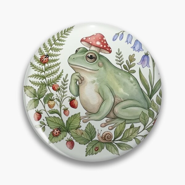 Item preview, Cottagecore Mushroom Frog T-shirt - Nature Lover Gift designed and sold by ZyxDes.