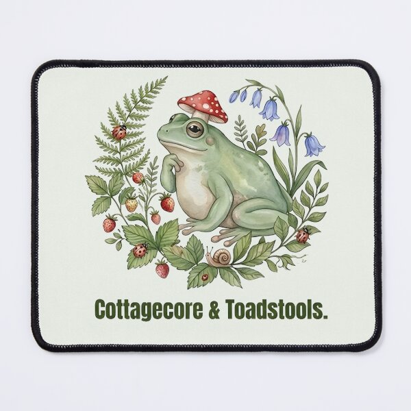 Item preview, Cottagecore Mushroom Frog T-shirt - Nature Lover Gift designed and sold by ZyxDes.