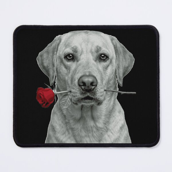 Item preview, Labrador Retriever with Red Rose designed and sold by FiscalFashions.