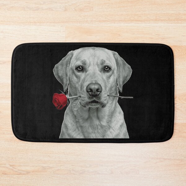 Item preview, Labrador Retriever with Red Rose designed and sold by FiscalFashions.