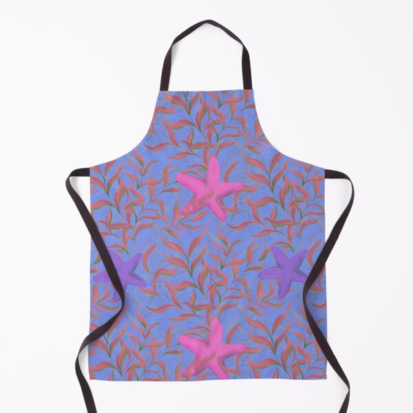 Item preview, Underwater seaweed and starfish Purple Background designed and sold by NaliniLe.