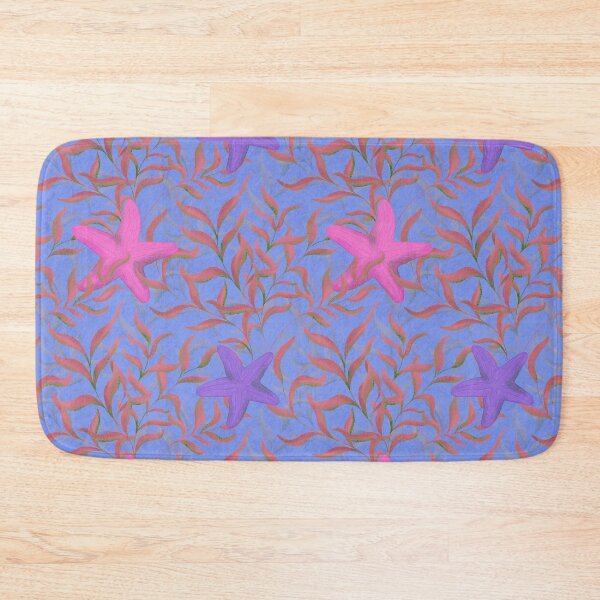 Item preview, Underwater seaweed and starfish Purple  Background designed and sold by NaliniLe.
