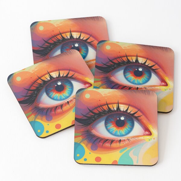 Item preview, Colorful illustration with one eye designed and sold by BenCoStyle.