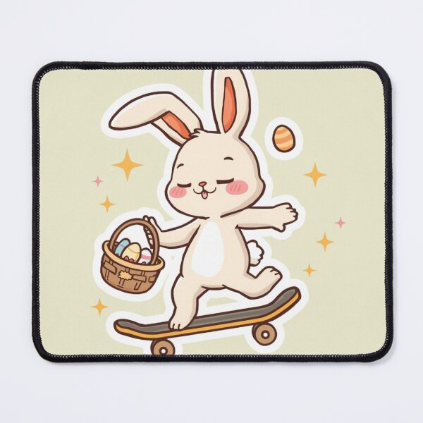 Item preview, Bunny Skateboarding | Cute Easter Bunny on Skateboard designed and sold by Shanker-studio.