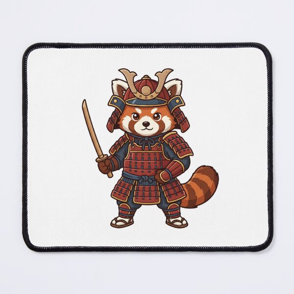 Item preview, Cute Red Panda Samurai Warrior In Traditional Armor designed and sold by Kvarny.