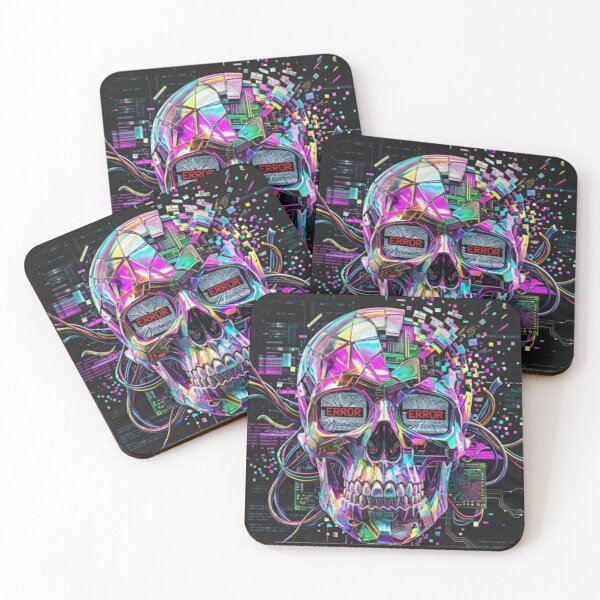 Item preview, System Failure: Digital Glitch Skull designed and sold by JanRizz.