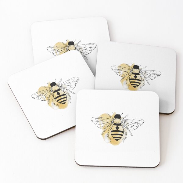 Artikelvorschau, Aquarell-Bienen-Design entworfen und verkauft von SuedaKawaiSan.