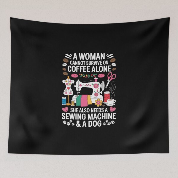 Item preview, A WOMAN CANNOT SURVIVE ON COFFEE ALONE designed and sold by jkrphoto.