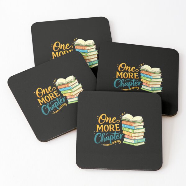 Item preview, One More Chapter Book Lover Design – Cute Reading Aesthetic Stack of Books designed and sold by Line-Mood1⭐️⭐️⭐️⭐️⭐️.
