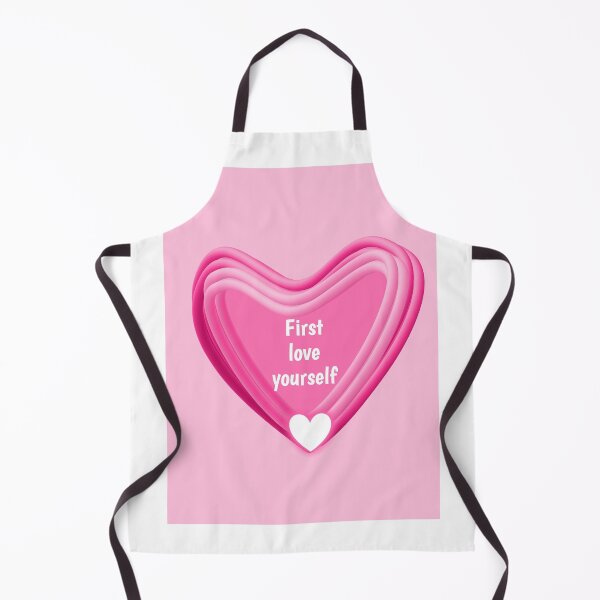 Item preview, First love yourself quote design in a heart shape  designed and sold by CanvasCharmHub.