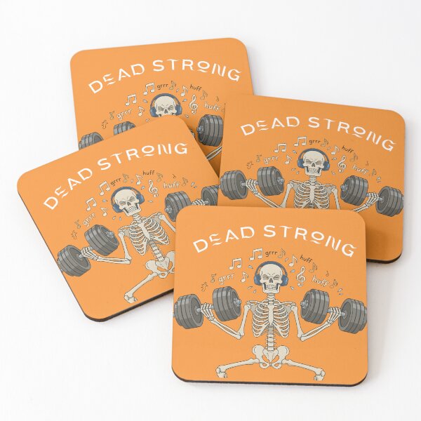 Item preview, Dead Strong Skeleton Gym T-Shirt – Funny Weightlifting Skull Workout Graphic Tee designed and sold by Raw Tigers.