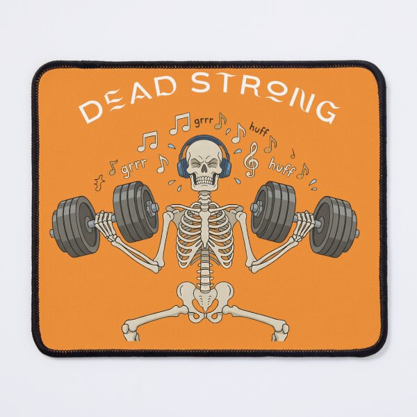 Item preview, Dead Strong Skeleton Gym T-Shirt – Funny Weightlifting Skull Workout Graphic Tee designed and sold by Raw Tigers.