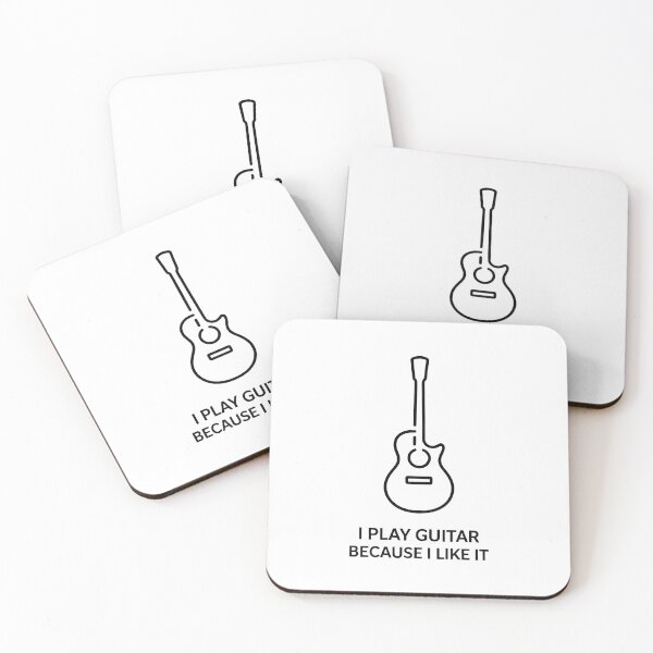 Item preview, I Play Guitar Because I Like It Funny Guitarist Musician Shirt Minimalist designed and sold by Milosstudio.