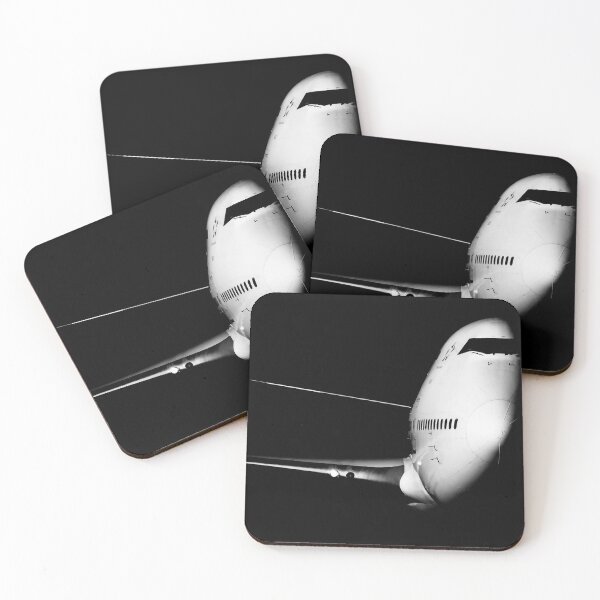Item preview, Black and White Jumbo Jet Dramatic Dark Portrait designed and sold by SpottAir.