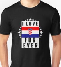 Croatia/Flag/Love Unisex T-Shirt
