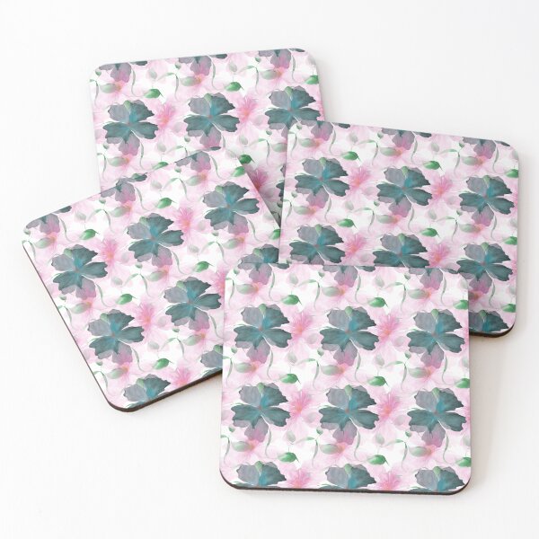 Artikelvorschau, Zartes, rosafarbenes Aquarell-Blumenmuster | Elegantes, nahtloses botanisches Design mit Pastellblumen entworfen und verkauft von HopeAndHustle.