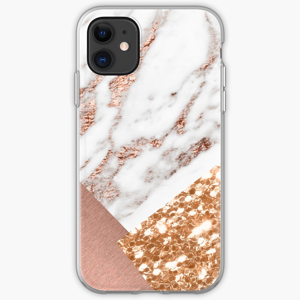 Layered Rose Gold Iphone Case And Cover By Peggieprints Redbubble 5554