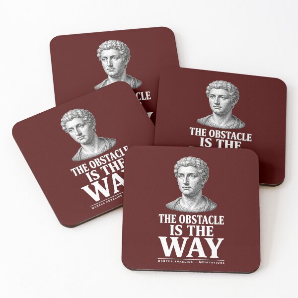 Item preview, The Obstacle Is the Way Marcus Aurelius Stoic Shirt designed and sold by Raven Studios.