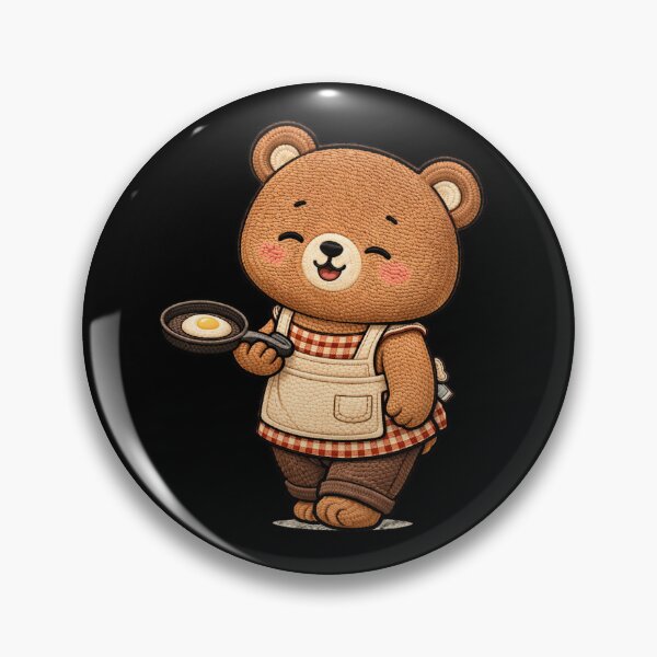 Item preview, Cute Chibi Teddy Bear Cooking – Kawaii Chef Bear Cozy Kitchen Aesthetic designed and sold by ColorSplash123.