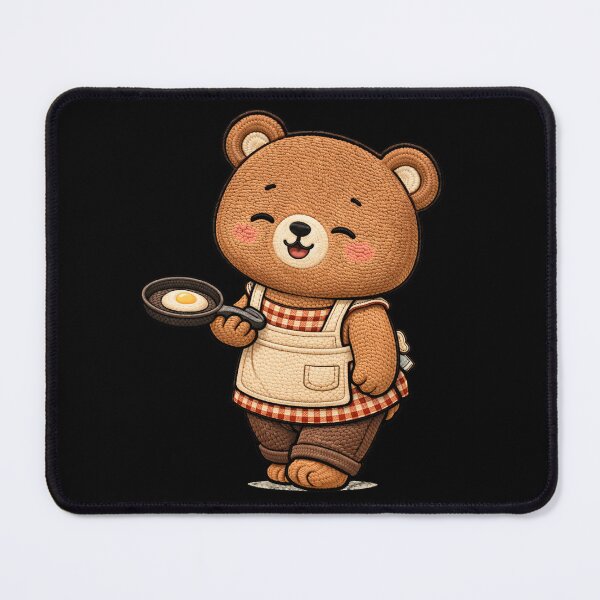 Item preview, Cute Chibi Teddy Bear Cooking – Kawaii Chef Bear Cozy Kitchen Aesthetic designed and sold by ColorSplash123.