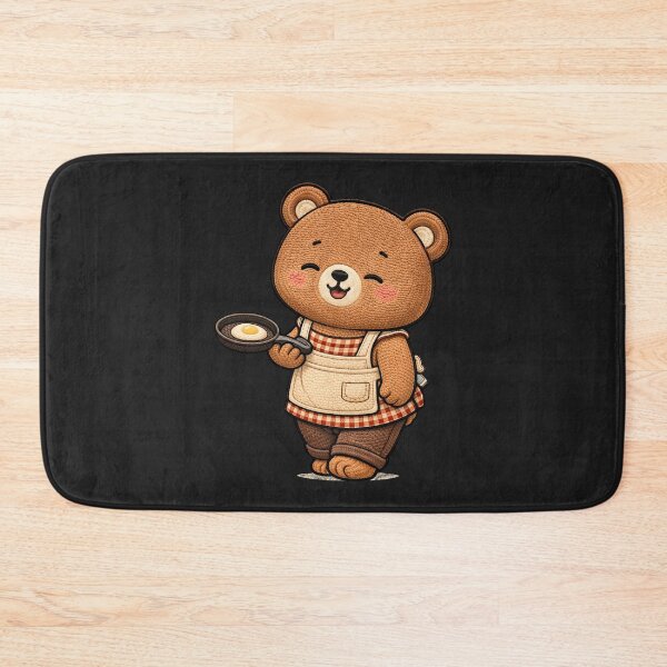 Item preview, Cute Chibi Teddy Bear Cooking – Kawaii Chef Bear Cozy Kitchen Aesthetic designed and sold by ColorSplash123.